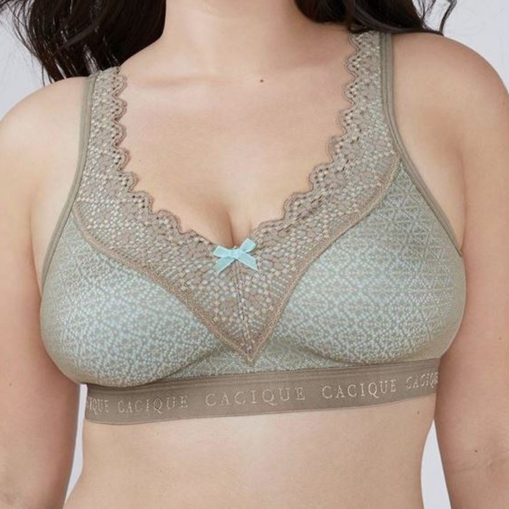 *NWT* Cacique Cotton Unlined No-Wire Bra